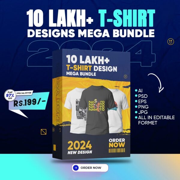 Mega T-Shirt Designs Bundle