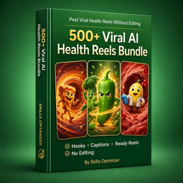 500+ Viral AI Health Reels Bundle